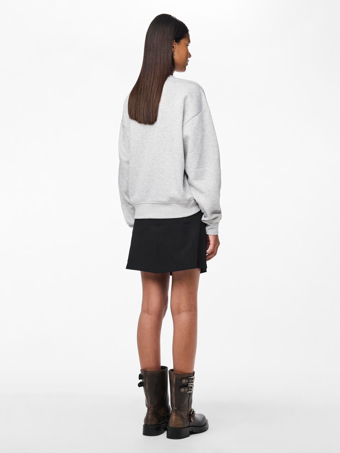 PCCHILLI Crewneck Sweatshirt - Light Grey Melange